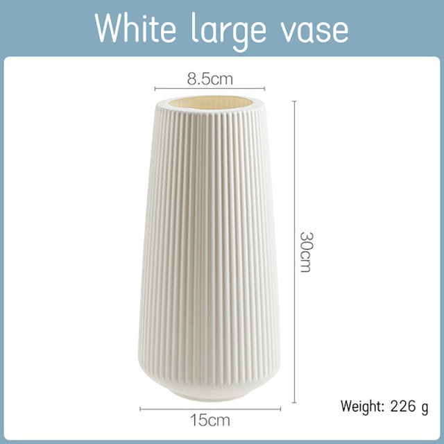 Modernist Ribbed Vase