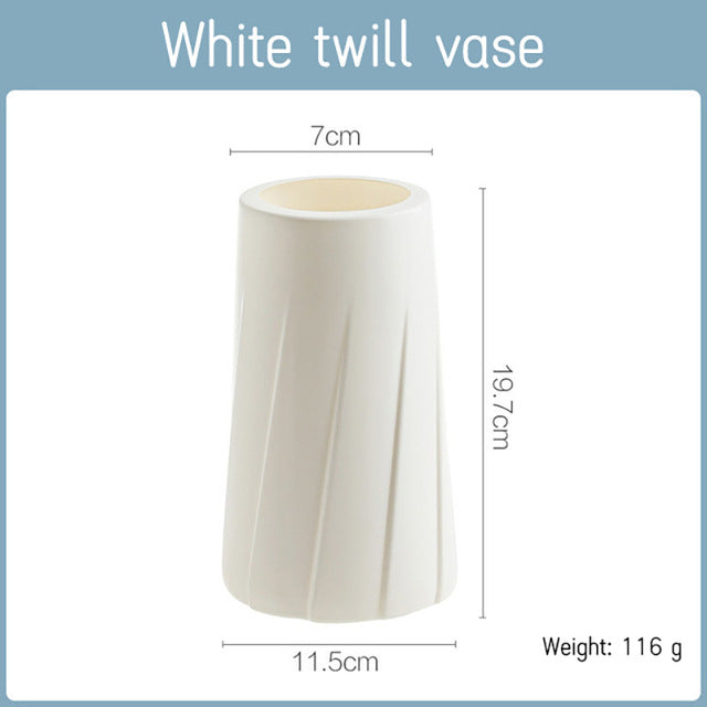 Modernist Ribbed Vase