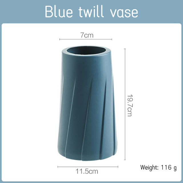 Modernist Ribbed Vase
