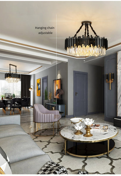 Elegance Noir Chandelier