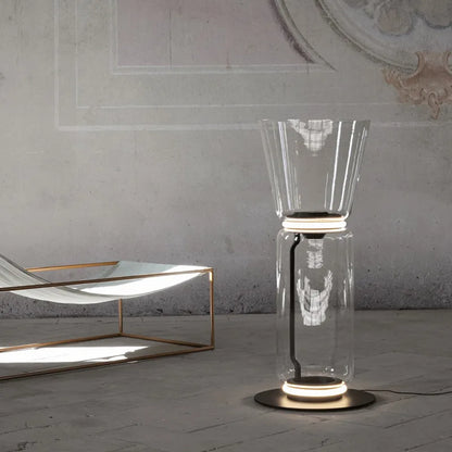 ArtisanAura Glass Vertical Floor Lamp