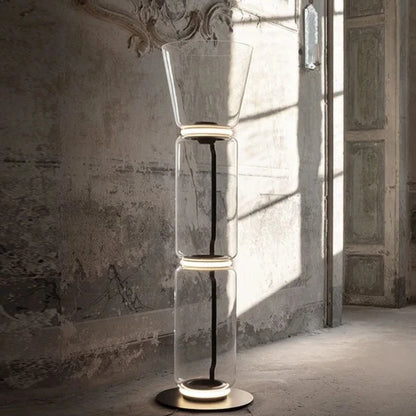 ArtisanAura Glass Vertical Floor Lamp