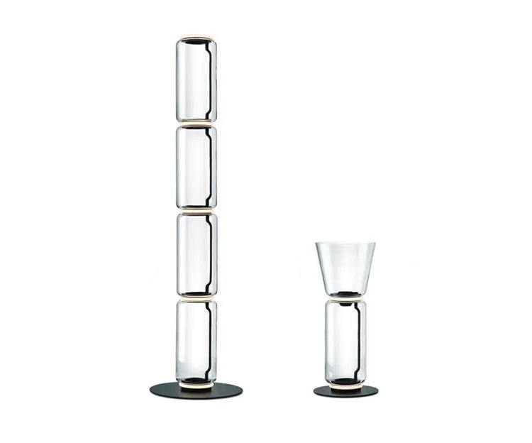 ArtisanAura Glass Vertical Floor Lamp