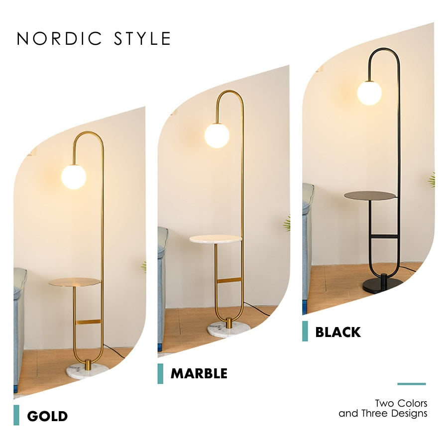 Modern Floor Lamp With Round Table