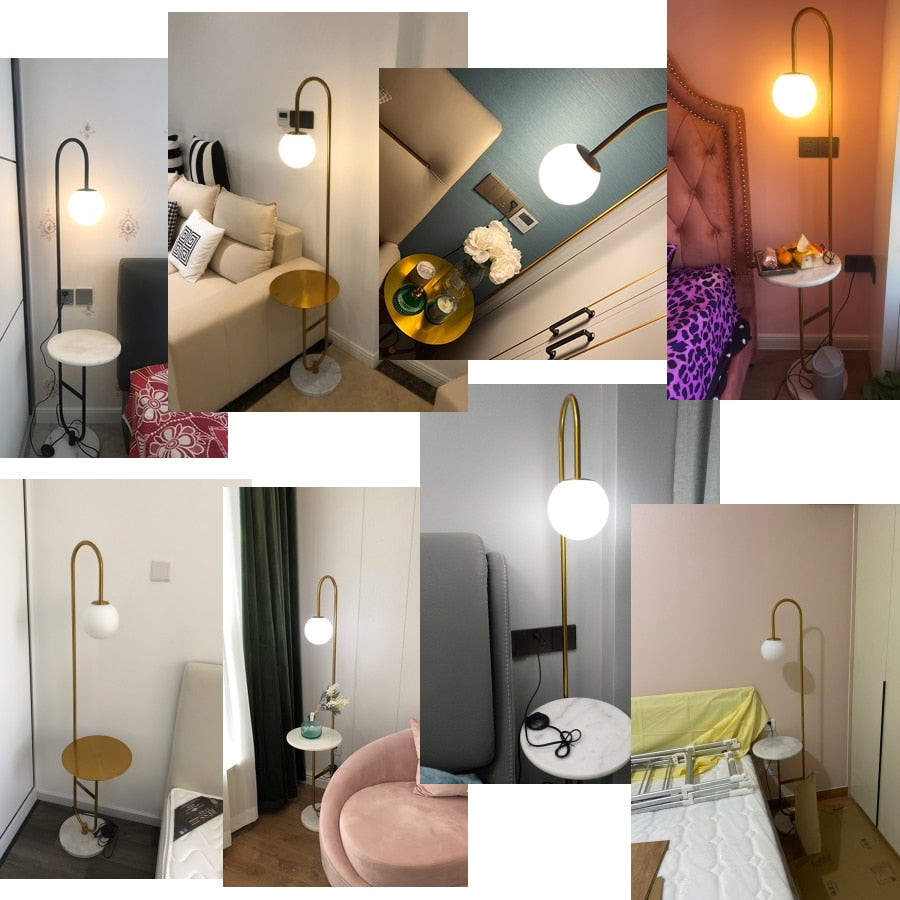 Modern Floor Lamp With Round Table