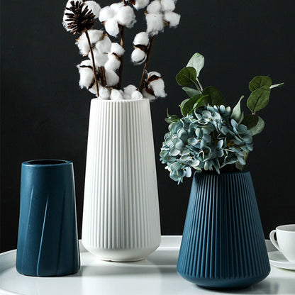 Modernist Ribbed Vase