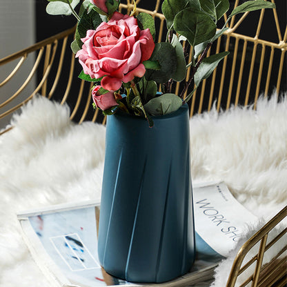 Modernist Ribbed Vase