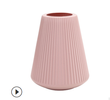 Modernist Ribbed Vase