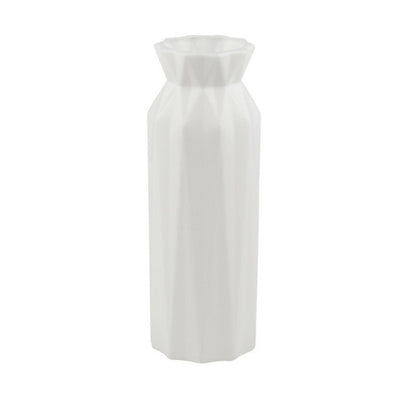 Tall Origami Plastic Vase