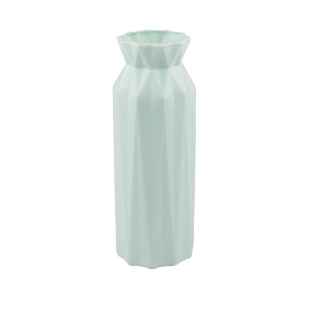Tall Origami Plastic Vase
