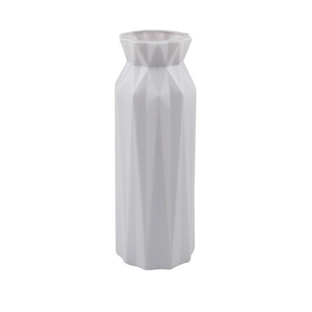 Tall Origami Plastic Vase